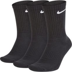 Skarpety Nike Everyday Cushioned Crew. Czarne skarpety Nike, bez wzorów. Za 79.99 zł.