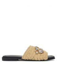 Inuikii Klapki Woven Strap Stones 70104-367 705 Beżowy. Brązowe klapki Inuikii, bez wzorów, z materiału, bez obcasa. Za 689.99 zł.