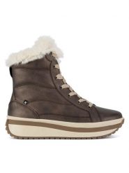Rieker Revolution Lifestyle Botki W0963-90 Beżowy. Brązowe botki Rieker Revolution Lifestyle, bez wzorów, ze skóry, bez obcasa, na płaskiej podeszwie, bez zapięcia. Za 423.00 zł.