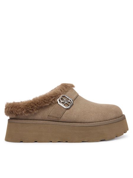 Guess Śniegowce FLFDOC ESU06 Brązowy. Brązowe trapery i śniegowce Guess, z materiału. Za 369.99 zł.