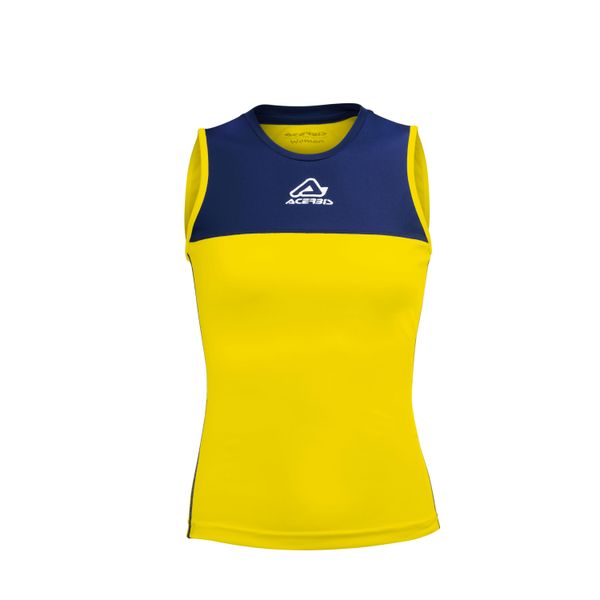 Damski tank top Acerbis Vicky. Niebieskie topy ACERBIS, bez wzorów, bez kołnierzyka, bez ramiączek. Za 130.00 zł.