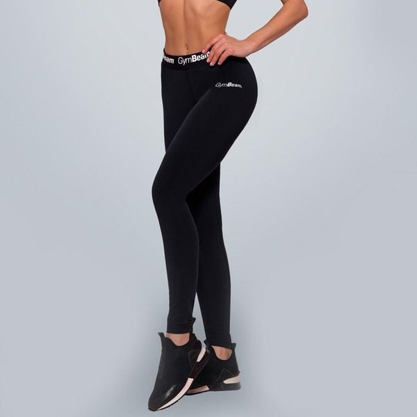 Legginsy GymBeam Limitless. Czarne legginsy GYMBEAM, bez wzorów. Za 79.99 zł.