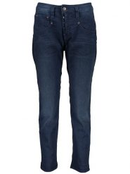 Herrlicher Dżinsy - Slim fit - w kolorze granatowym rozmiar: W24. Niebieskie jeansy Herrlicher, bez wzorów, z podwyższonym stanem. Za 304.99 zł.