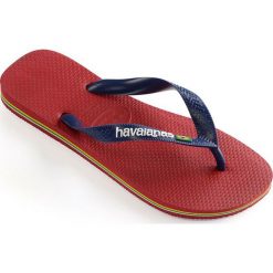 Havaianas - Japonki. Czerwone klapki Havaianas, bez wzorów, z gumy, bez obcasa, na obcasie. W wyprzedaży za 69.90 zł.