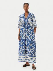 LOLA CASADEMUNT Sukienka codzienna LS2616032 Niebieski Regular Fit. Niebieskie sukienki LOLA CASADEMUNT, na co dzień, m, bez wzorów, z wiskozy, bez kołnierzyka, bez ramiączek, proste. Za 543.99 zł.