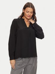 United Colors Of Benetton Bluzka 59WJDQ097 Czarny Regular Fit. Czarne bluzki United Colors of Benetton, m, bez wzorów, z syntetyku, bez kołnierzyka, bez ramiączek. Za 119.99 zł.