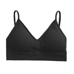 Braletka prążkowana elastyczna na co dzień Fatlinda. Czerwone biustonosze Intica, bez wzorów, prążkowane. Za 59.00 zł.