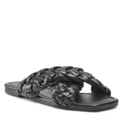 Klapki Jenny Fairy. Czarne klapki Jenny Fairy, bez wzorów, bez obcasa. Za 119.99 zł.