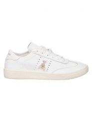 Patrizia Pepe Skórzane sneakersy w kolorze białym rozmiar: 41. Białe trampki Patrizia Pepe, bez wzorów, bez zapięcia. Za 474.95 zł.