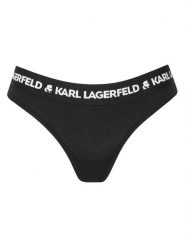 KARL LAGERFELD Stringi A1W47008 Czarny. Czarne stringi KARL LAGERFELD, bez wzorów, z lyocellu. Za 129.99 zł.