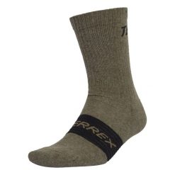 Skarpety Terrex Multi 3 Pack. Brązowe skarpety Adidas, bez wzorów, z bawełny. Za 89.95 zł.