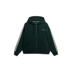 Bluza damska z kapturem Superdry Athletic Essentials. Zielone bluzy Superdry, bez wzorów, z kapturem. Za 316.50 zł.