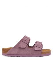 Birkenstock Klapki Arizona 1030636 Różowy. Czerwone klapki Birkenstock, bez wzorów, ze skóry, bez obcasa. Za 539.99 zł.