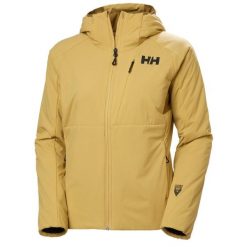Damska wodoodporna kurtka z kapturem Helly Hansen Odin Stretch 2.0. Brązowe kurtki narciarskie Helly Hansen, bez wzorów, z kapturem, narciarskie. Za 534.55 zł.