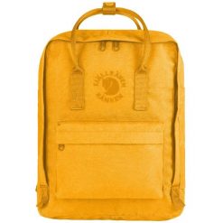 Plecak sportowo-miejski Re-Kanken 16l. Żółte plecaki Fjällräven, bez wzorów. Za 529.99 zł.