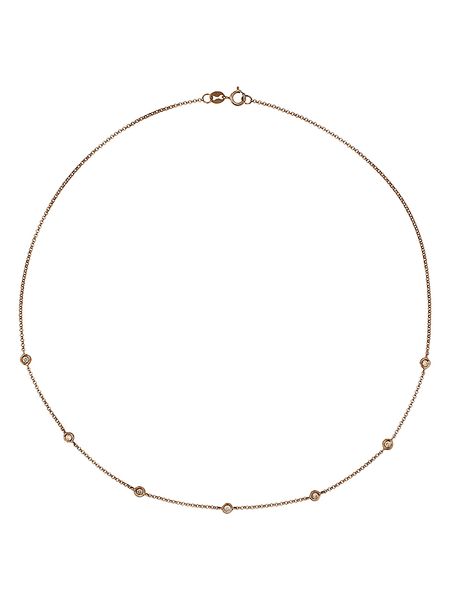 DIAMANTA Złoty naszyjnik z diamentami - dł 40 cm rozmiar: onesize. Żółte naszyjniki DIAMANTA, z diamentem, złote. Za 2,253.99 zł.