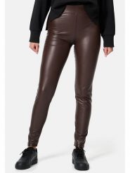 Nur Die Legginsy w kolorze brązowym rozmiar: 36/38. Brązowe legginsy Nur Die, bez wzorów, ze skóry. Za 74.28 zł.