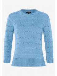 More & More Sweter w kolorze błękitnym rozmiar: 40. Niebieskie swetry More & More, bez wzorów, z bawełny, bez ramiączek. Za 136.13 zł.