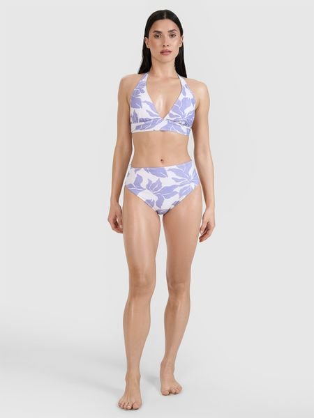 4F Dół od bikini damski - fioletowy XL. Fioletowe szorty 4f, bez wzorów, z elastanu, wakacyjne, z podwyższonym stanem. Za 59.99 zł.