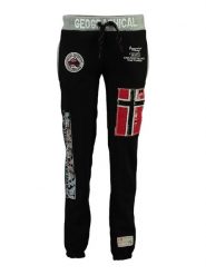 Geographical Norway Spodnie dresowe "Myer" w kolorze czarnym rozmiar: XXL. Czarne spodnie sportowe Geographical Norway, xxl, bez wzorów, z dresówki. Za 87.81 zł.