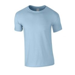 Koszulka Softstyle Dla Dorosłych Unisex. Niebieskie bluzki GILDAN, xl, bez wzorów, sportowe, bez kołnierzyka, bez ramiączek. Za 33.99 zł.