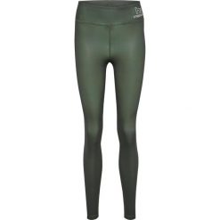 Legginsy damskie Hummel Te Fundamental. Brązowe legginsy Hummel, bez wzorów, z dżerseju. Za 161.50 zł.