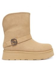 Guess Śniegowce FLFDOL ESU10 Beżowy. Brązowe trapery i śniegowce Guess, z materiału. Za 419.99 zł.