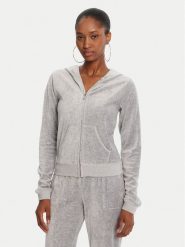 Juicy Couture Bluza Robyn JCSEBJ007 Szary Slim Fit. Szare bluzy Juicy Couture, s, bez wzorów, z bawełny, bez kaptura. Za 439.99 zł.