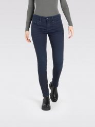 MAC Dżinsy "Rich" - Slim fit - w kolorze granatowym rozmiar: 40/L30. Niebieskie jeansy MAC, l, z aplikacjami. Za 254.74 zł.