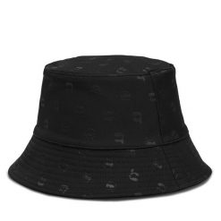 Kapelusz KARL LAGERFELD. Czarne kapelusze KARL LAGERFELD, bez wzorów. Za 379.99 zł.