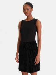 DKNY Sukienka koktajlowa DD5I1B50 Czarny Slim Fit. Czarne sukienki DKNY, bez wzorów, z syntetyku, wizytowe, bez kołnierzyka, bez ramiączek. Za 819.99 zł.