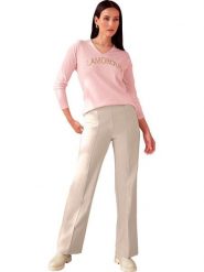 Heine Sweter w kolorze jasnoróżowym rozmiar: 48. Różowe swetry Heine, bez wzorów, bez ramiączek. Za 60.99 zł.