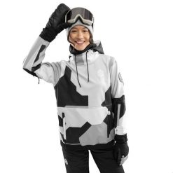 Kurtka snowboardowa damska W1-W Tibet. Czarne kurtki narciarskie SIROKO, s, bez wzorów, z softshellu, bez kaptura, narciarskie. W wyprzedaży za 367.95 zł.
