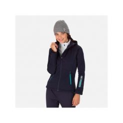 Kurtka do narciarstwa biegowego damska ROSSIGNOL W Softshell Hoodie Jkt. Niebieskie kurtki narciarskie Rossignol, l, bez wzorów, z materiału, z kapturem, do biegania. Za 735.00 zł.