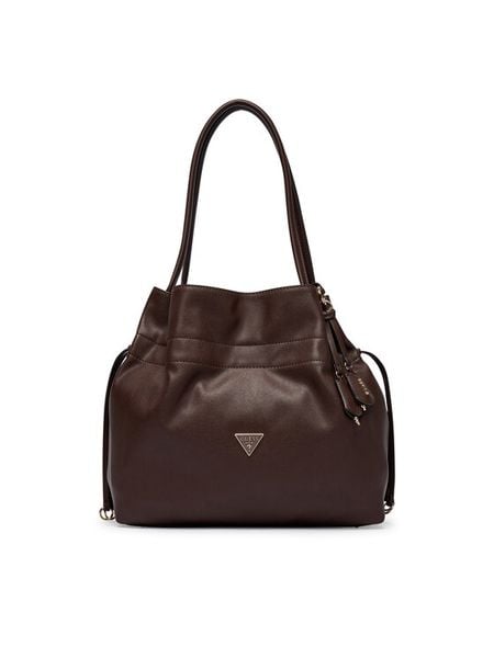 Guess Torebka Karima HWNG22 49230 Brązowy. Brązowe torebki klasyczne Guess, z aplikacjami, ze skóry, bez dodatków. Za 584.99 zł.