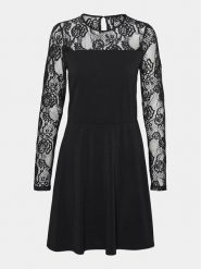 Vero Moda Curve Sukienka koktajlowa 10305860 Czarny Regular Fit. Czarne sukienki Vero Moda Curve, bez wzorów, z syntetyku, wizytowe, bez kołnierzyka, bez ramiączek. Za 89.99 zł.