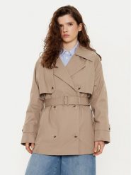 JOOP! Trencz Carrie 10018890 30044820 Beżowy Regular Fit. Brązowe płaszcze Joop!, bez wzorów, z bawełny, bez kaptura. Za 839.99 zł.