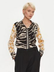 LOLA CASADEMUNT Koszula LF2415026 Czarny Regular Fit. Czarne koszule LOLA CASADEMUNT, s, bez wzorów, z syntetyku, bez kołnierzyka, bez ramiączek. Za 369.99 zł.
