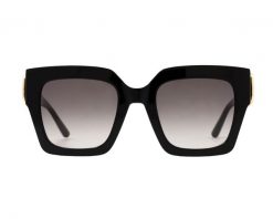 Okulary przeciwsłoneczne damskie, prostokątne, czarne. Czarne okulary przeciwsłoneczne Elixa, bez wzorów, prostokątne. Za 399.00 zł.