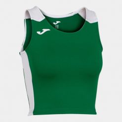 Tank top do biegania damski Joma Record II Crop top. Białe topy Joma, s, bez wzorów, bez kołnierzyka, bez ramiączek. Za 132.00 zł.