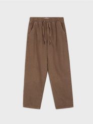 Jeansy jogger balloon z efektem sprania z lyocellem - brązowy. Brązowe jeansy Sinsay, bez wzorów. Za 59.99 zł.