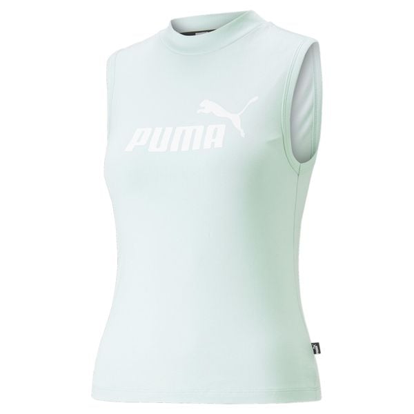 T-shirt damski bez rękawów Puma Slim Logo Tank Kobieta. Zielone t-shirty Puma, m, bez wzorów, bez kołnierzyka, bez ramiączek. W wyprzedaży za 90.60 zł.