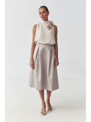 TATUUM Spódnica w kolorze błękitnym rozmiar: 40. Szare spódnice Tatuum, bez wzorów, z bawełny, midi. Za 168.45 zł.