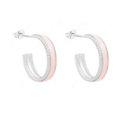 Kolczyki Colors z różową emalią posrebrzane. Czerwone kolczyki Lilou, posrebrzane, na sztyftcie. Za 199.00 zł.