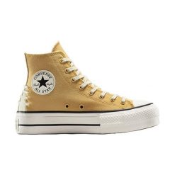 Buty sportowe Converse Chuck Taylor All Star Lift Platform Crafted Laces. Brązowe obuwie sportowe Converse, bez zapięcia. Za 490.00 zł.