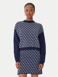 Guess Golf W5BR23 Z3JD2 Granatowy Relaxed Fit. Niebieskie golfy Guess, l, z aplikacjami, z syntetyku, bez ramiączek. Za 369.99 zł.