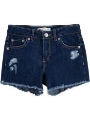 Levi's Kids Szorty dżinsowe w kolorze granatowym rozmiar: 152. Niebieskie szorty Levi's Kids, z aplikacjami, klasyczne. Za 109.95 zł.