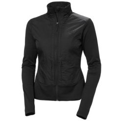 Damska bluza hybrydowa Helly Hansen Versalite. Czarne bluzy Helly Hansen, bez wzorów, z polaru, bez kaptura. Za 540.50 zł.