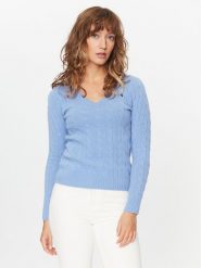 Polo Ralph Lauren Sweter 211910422004 Niebieski Regular Fit. Niebieskie swetry Polo Ralph Lauren, xl, bez wzorów, z wełny, bez ramiączek. Za 529.99 zł.