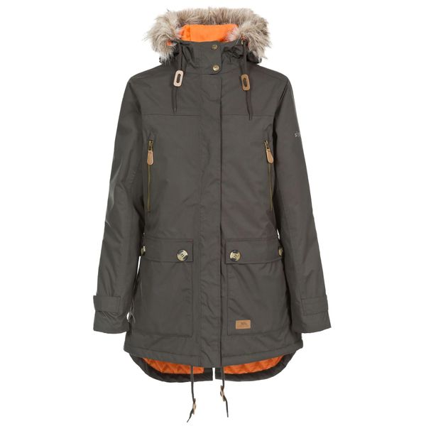 Parka Damska Wodoodporne Clea. Zielone parki Trespass, l, z materiału, z kapturem. Za 616.99 zł.